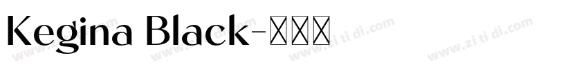 Kegina Black字体转换